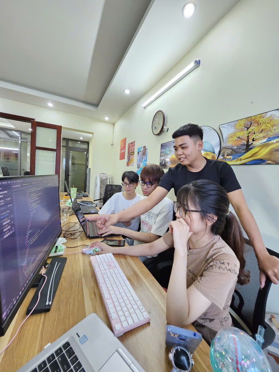 Developer working